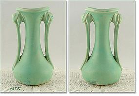 McCOY POTTERY – 9” AQUA VASE