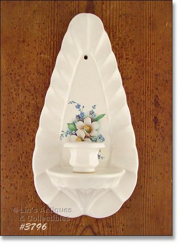 McCoy Pottery Floral Country Candleholder Sconce
