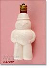 Vintage Figural Snowman Working Christmas Bulb
