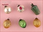 Vintage Glass Christmas Ornaments Assorted Lot