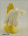 IVORY COLOR CROCHET GLOVES (6 ½ - 7)