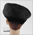 Vintage Black Hat with Velvet Band and Bow