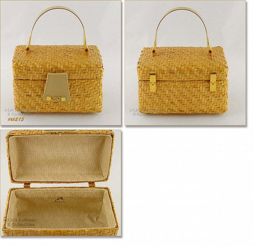 Vintage Koret Wicker Handbag Purse