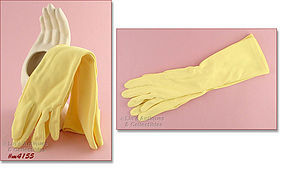 YELLOW GLOVES SIZE A (FITS UP TO SIZE 7)