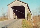 Vintage Covered Bridge Postcard Eastern Indiana