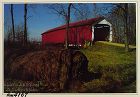 Vintage Postcard Covered Bridge Parke County Indiana