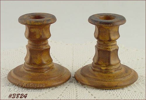 McCoy Pottery Rare Canyon Candle Holders