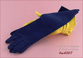 NAVY BLUE GLOVES (SIZE 6 ½ - 7)