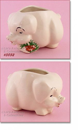 McCoy Pottery Roly Poly Pig Planter