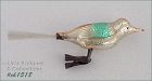 Vintage Glass Bird Shape Clip Christmas Ornament