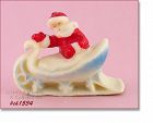 TAVERN CANDLE COMPANY SANTA IN SLEIGH VINTAGE CANDLE