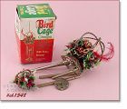 VINTAGE BIRD CAGE CHIMES CHRISTMAS ORNAMENT IN ORIGINAL BOX