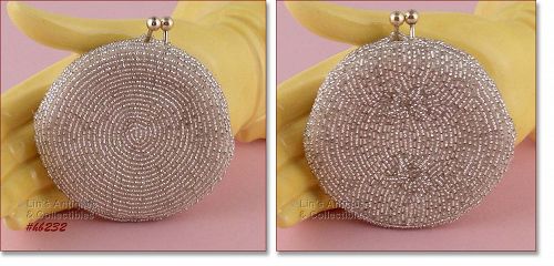 Vintage Hand Made Beaded Coin Purse By DeLill