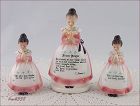 Enesco Prayer Lady Pink Dress Napkin Holder and Shakers