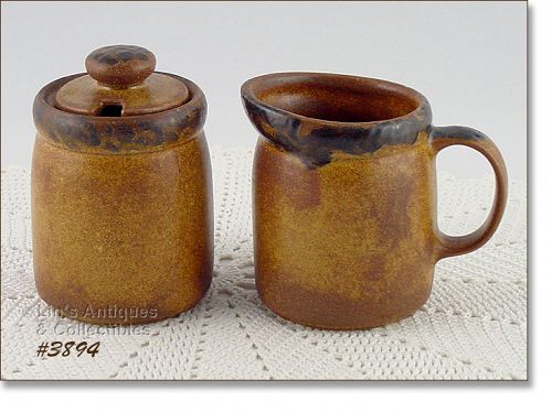 McCoy Pottery Canyon Creamer and Sugar