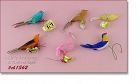 Vintage Little Feathered Bird Ornaments