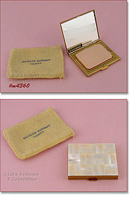 Vintage Richard Hudnut Mother of Pearl Compact Mint Condition