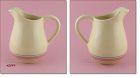 Rare McCoy Pottery Stonecraft Pink and Blue Pitcher