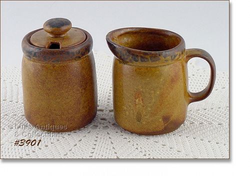 McCoy Pottery Canyon Creamer and Sugar