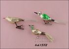 Vintage Glass Bird Shape Clips Christmas Ornaments