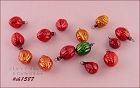 Vintage Glass Christmas Ornaments Berries and Walnuts