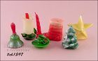 Gurley Candle Lot of 6 Assorted Christmas Candles