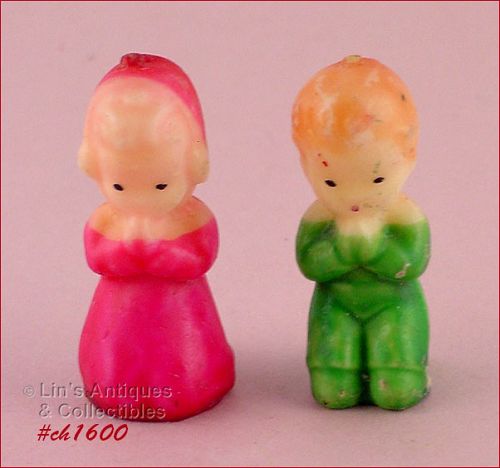 Gurley Candle Praying Boy and Praying Girl Candles