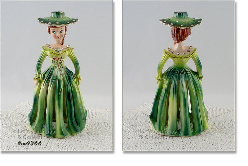 Carlton Ware Crinoline Lady Napkin Holder Figurine - Lilac Dress - 1930s -  SOLD