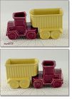 SHAWNEE POTTERY VINTAGE TRUCK AND TRAILER PLANTERS