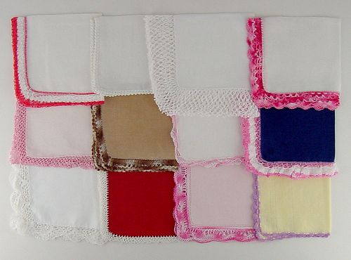 Vintage Hanky Lot One Dozen Hankies