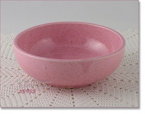 McCoy Pottery Pink Speckled Cereal Size Bowl