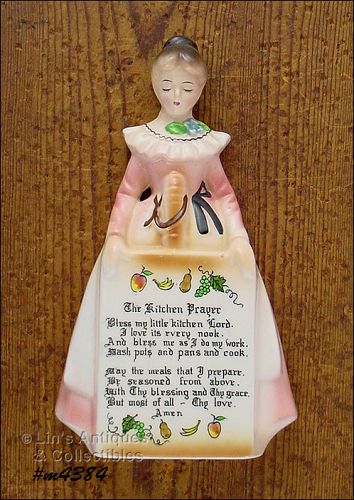 Enesco Prayer Lady Pink Lady Wall Plaque