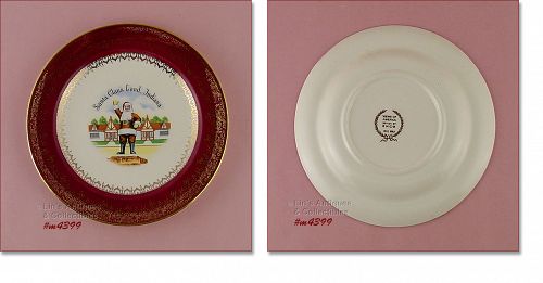 Souvenir Collector Plate Santa Claus Land