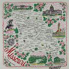 State Souvenir Hanky Missouri The Show Me State