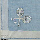 TENNIS PLAYER VINTAGE HANDKERCHIEF