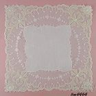 Vintage White Wedding Hanky with Lace Edging