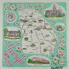 State Souvenir Hanky Georgia The Peach State