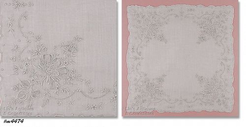 Vintage Madeira Wedding Handkerchief