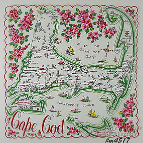 SOUVENIR HANDKERCHIEF, CAPE COD