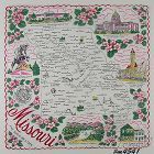 Vintage State Hanky Missouri The Show Me State