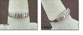 10k White Gold Diamond Band