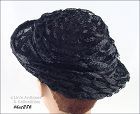 Vintage Black Hat by Damozel New York