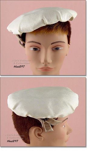 Vintage Beret Hat by DeJongs of Evansville