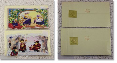 Two VanderBear Holiday Cards with Envelopes MIP