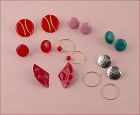 8 Pairs of Vintage Simply Whispers Earrings for Sensitive Ears