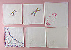 Choice of Vintage Monogram Handkerchiefs (Some have been sold)