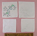 Choice of Vintage E or C Monogram Handkerchiefs