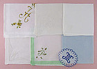 Choice of Vintage Monogram Handkerchiefs Hankies