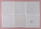 Choice of Vintage Madeira Monogram A Handkerchiefs Hankies