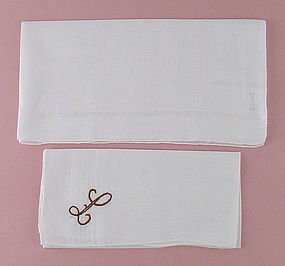 Choice of Vintage Monogram Men's Hankies Handkerchiefs